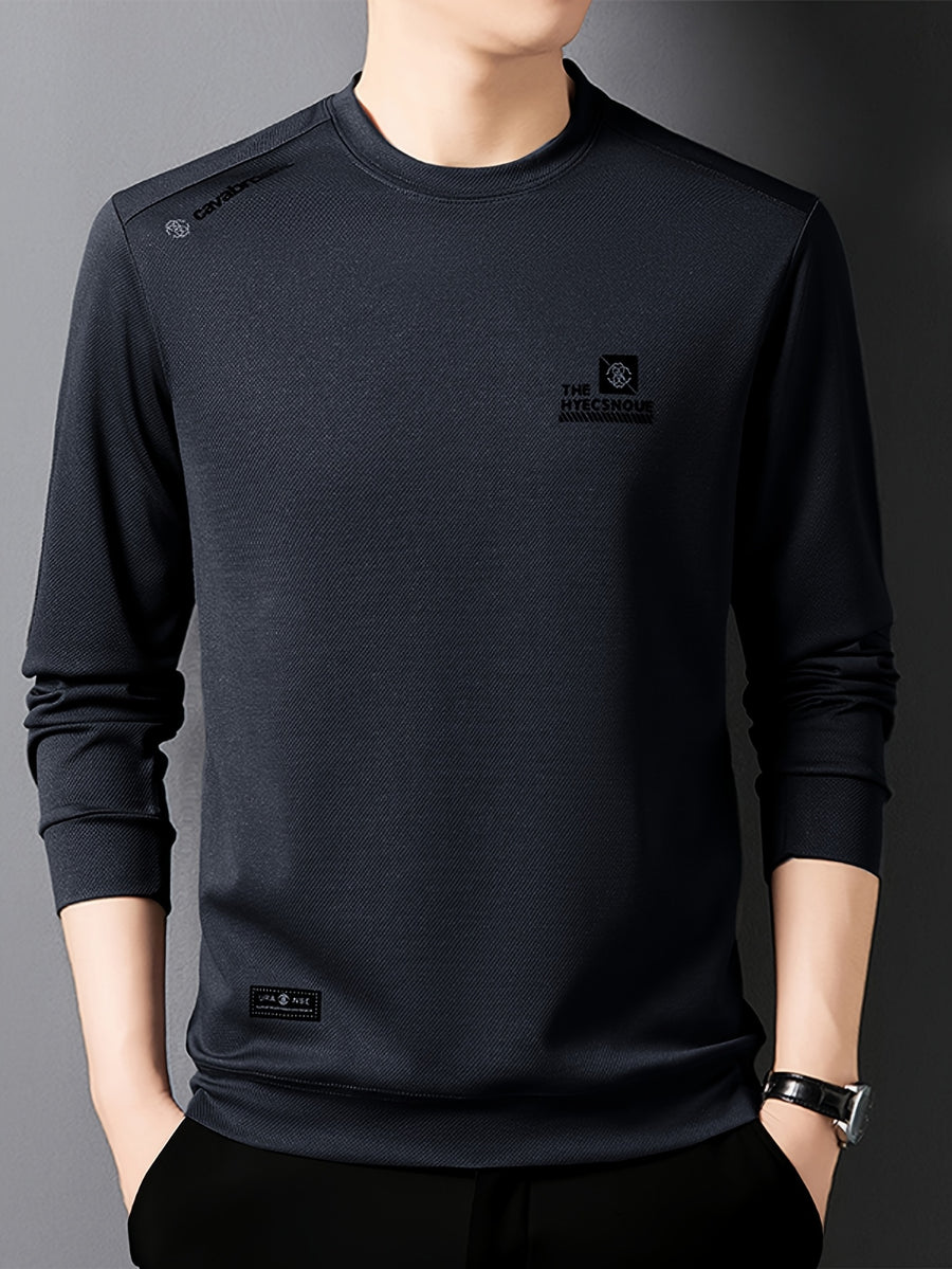 Minimalist Urban Crewneck Sweatshirt for Portable Daily Commuting - Grey