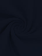 Spring/Summer Lightweight Cotton-Linen Henry Long-Sleeve Shirt for Men, Half-Open Placket Stand Collar Solid Color Top, Soft and Comfortable Casual Shirt for Daily Outings - Navy Color