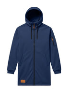 New Men's Casual Sports Sweatshirt and Hooded Long Knitted Jacket, Featuring a Multi-pocket Style. The Overall Fit Is Loose and Elegant. Fashionable Outdoor Casual Sweatshirt, Long-sleeved Cardigan, Hooded Design, Winter Clothes for Men - Navy Color