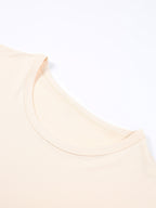 Summer New -Border European And American Women'S Short Sleeve T-Shirt, Hellokitty Cartoon Cute Pattern Print Design, Loose Round Neck Short Sleeve Casual Top, Comfortable And Fashionable Home Wear, Multi-Color Options, Easy Style, Trendy Design - Apricot