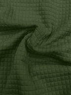 CONQUER ALL Men's Waffle Knit Short-Sleeve Hooded Sweatshirt with Comfortable Print and Drawstring, Short-Sleeve T-Shirt with Pocket, Summer Casual Fashion Men's Apparel, Suitable for Outings and Home Wear, Suitable for Daily and Formal Wear - fern green