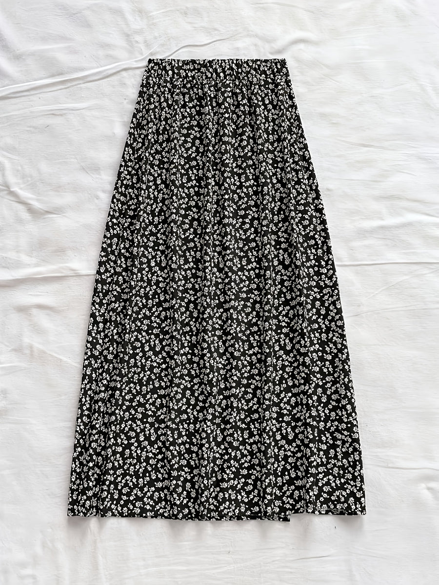 Spring/Summer Women's Fashion Casual Versatile Skirt - Black