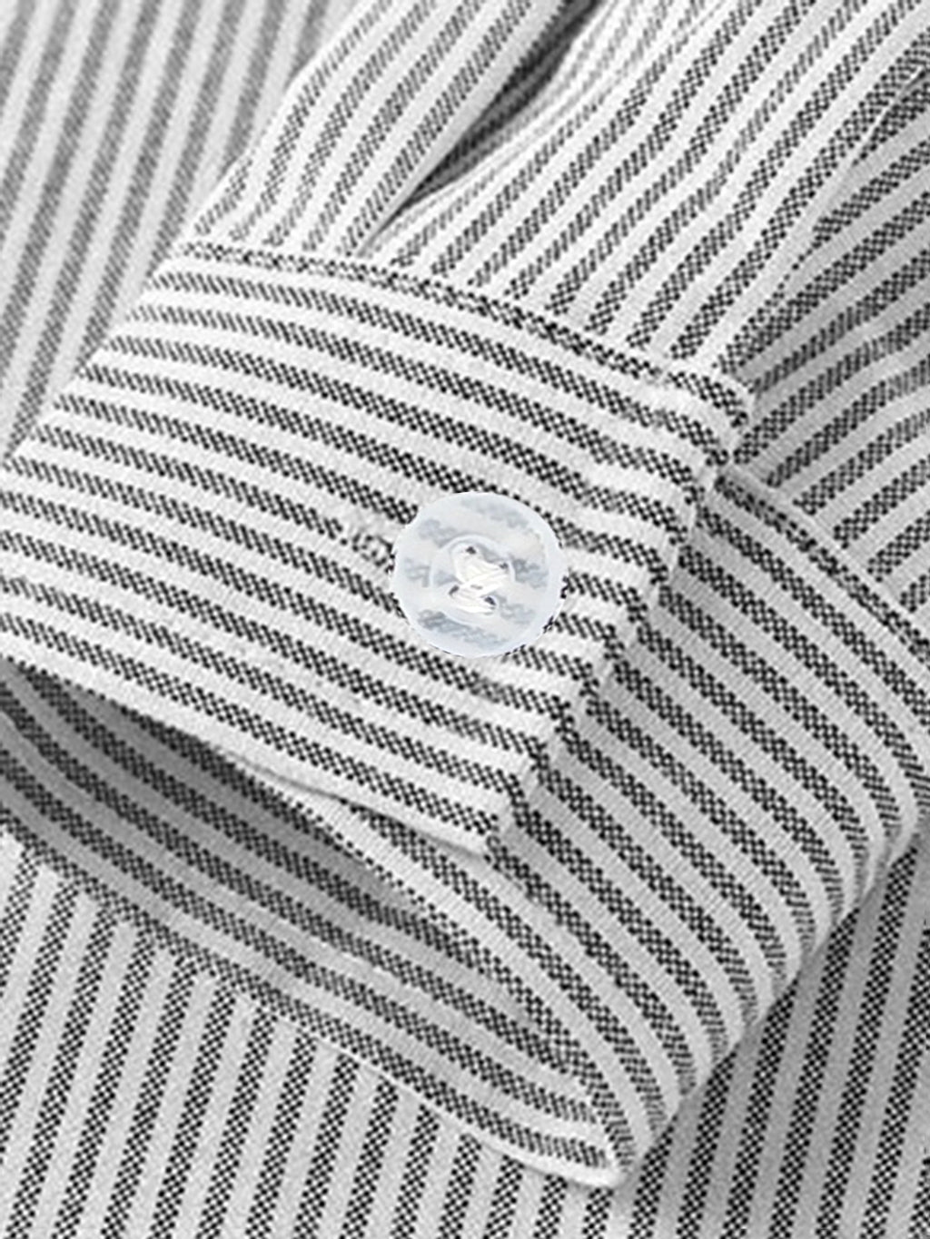 Fun and Fashionable Trendy Men's Spring/autumn New Cartoon Healing Print Long-sleeve Slim-stripe Casual Outerwear Shirt - Grey