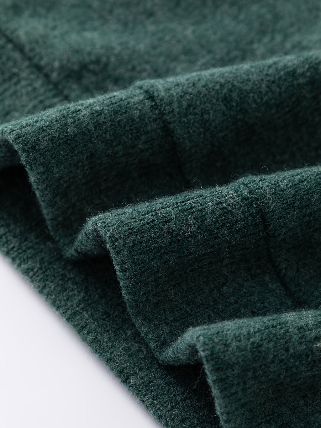 New Arrival Women'S Fall Winter Thick 2pcs Outfit, Printed Loose Crew Neck Faux Pullover Top Straight Leg Pants Set, Fashion Casual Long Sleeve Warm Sweater Matching Set, Soft Washable Loungewear for Home Outdoor Wear - Dark Green