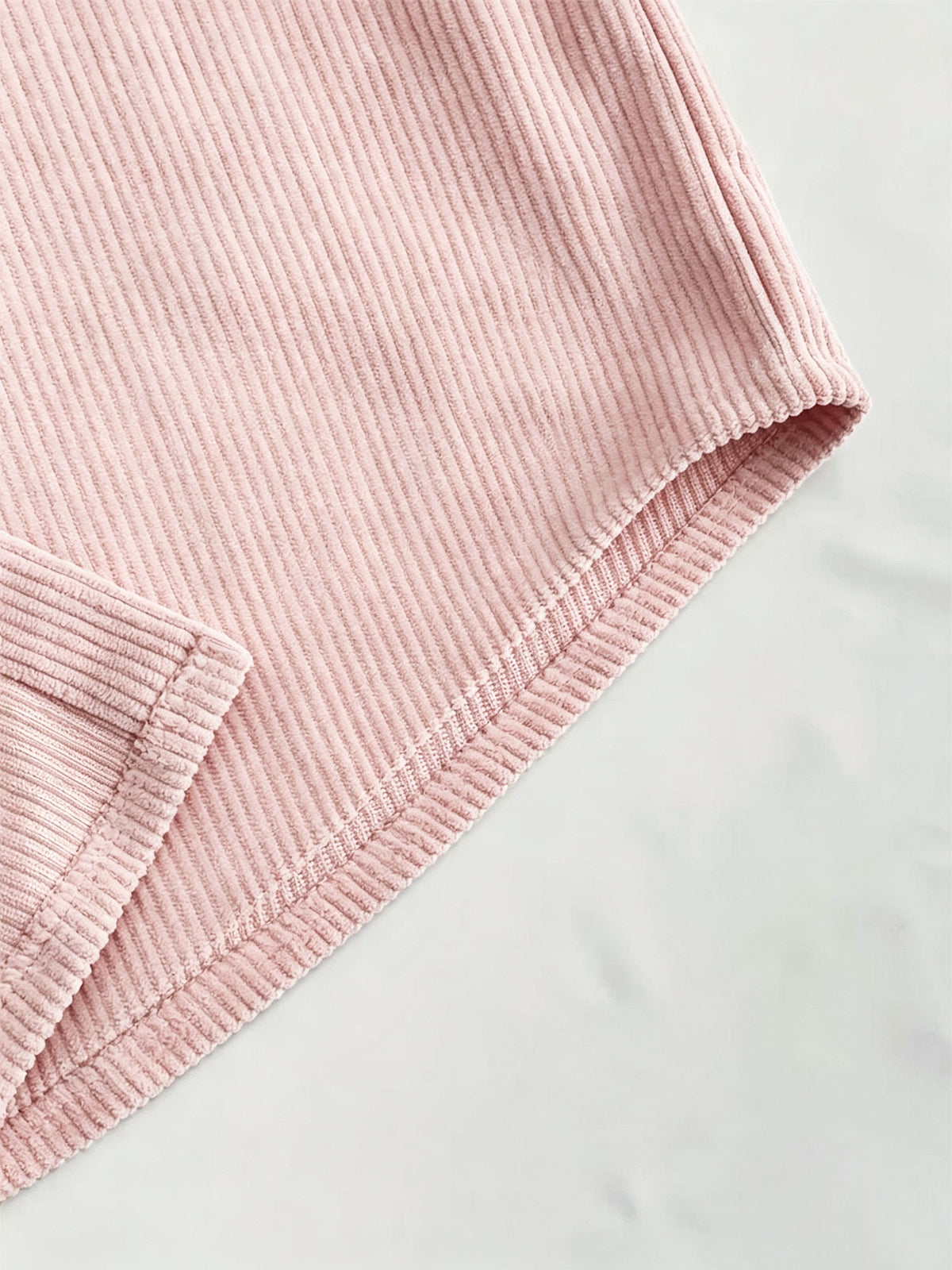 Spring/Autumn Trendy Bad Boy Fashion Preppy Style Pocket Patchwork Long Sleeve Corduroy Casual Outerwear - Pink