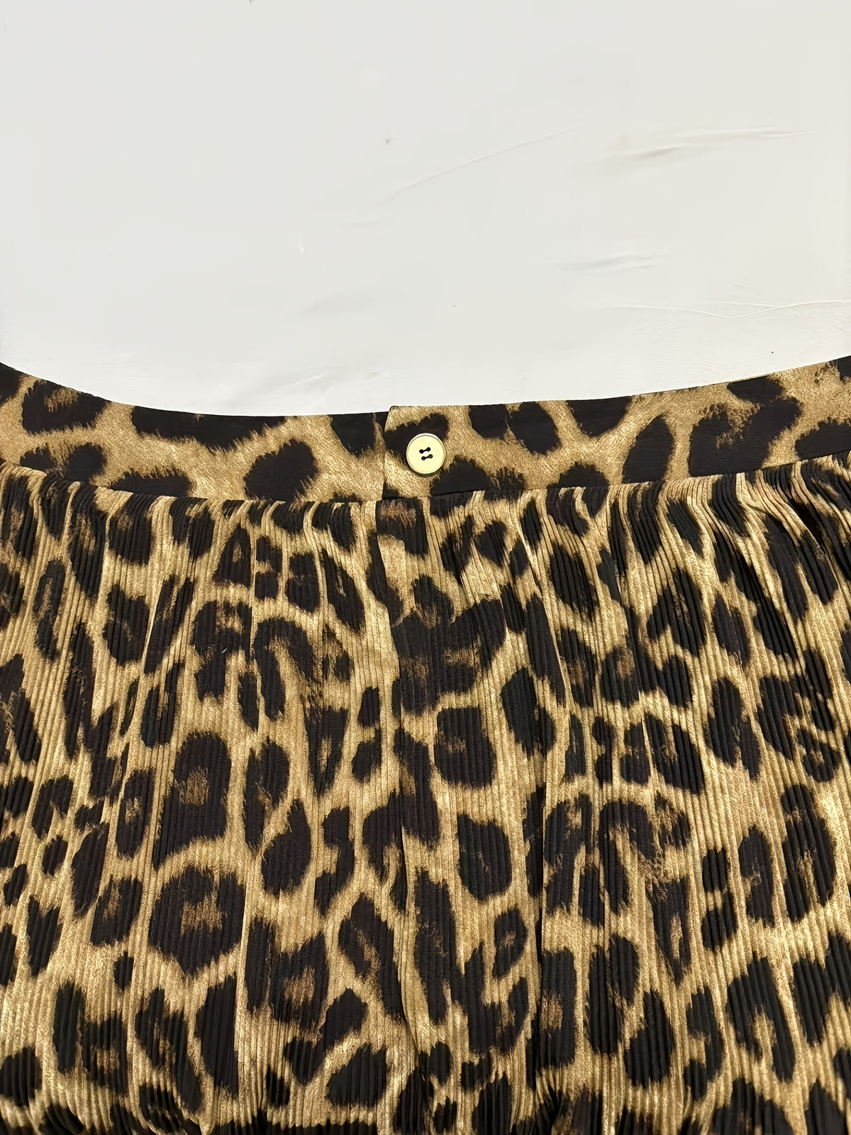 Summer Retro Leopard Print Pleated Wide-Leg Shorts Women High-Waisted Versatile Casual A-Line Pleated Hot Pants YYTT - Leopard Print