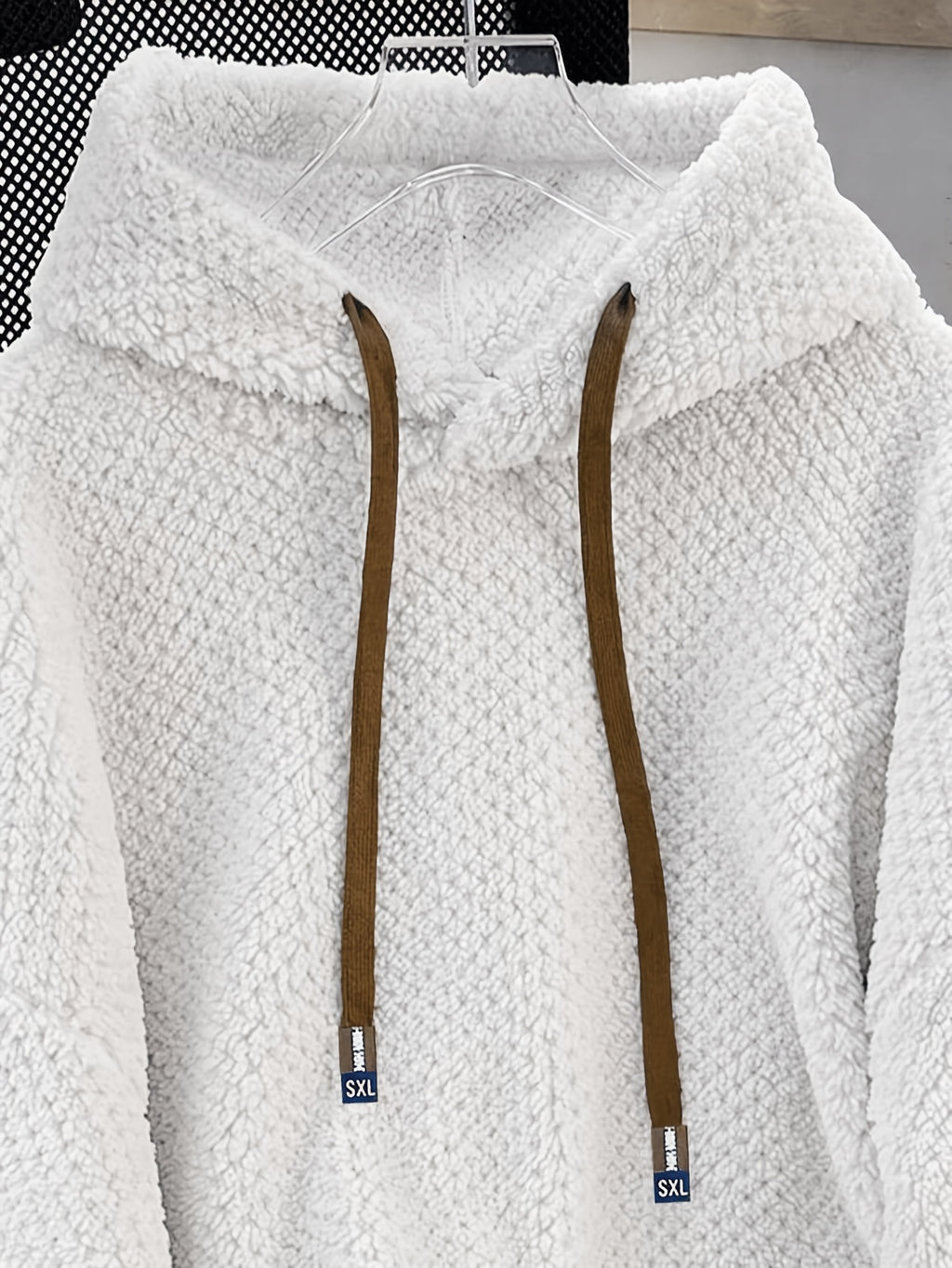 Autumn and Winter New Fleece Hoodie - White