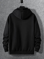 Warner Bros. DC Authorized 'THE DARK KNIGHT RISES' Shattered Bat Logo Print Superhero Casual Hooded Sweatshirt - Black