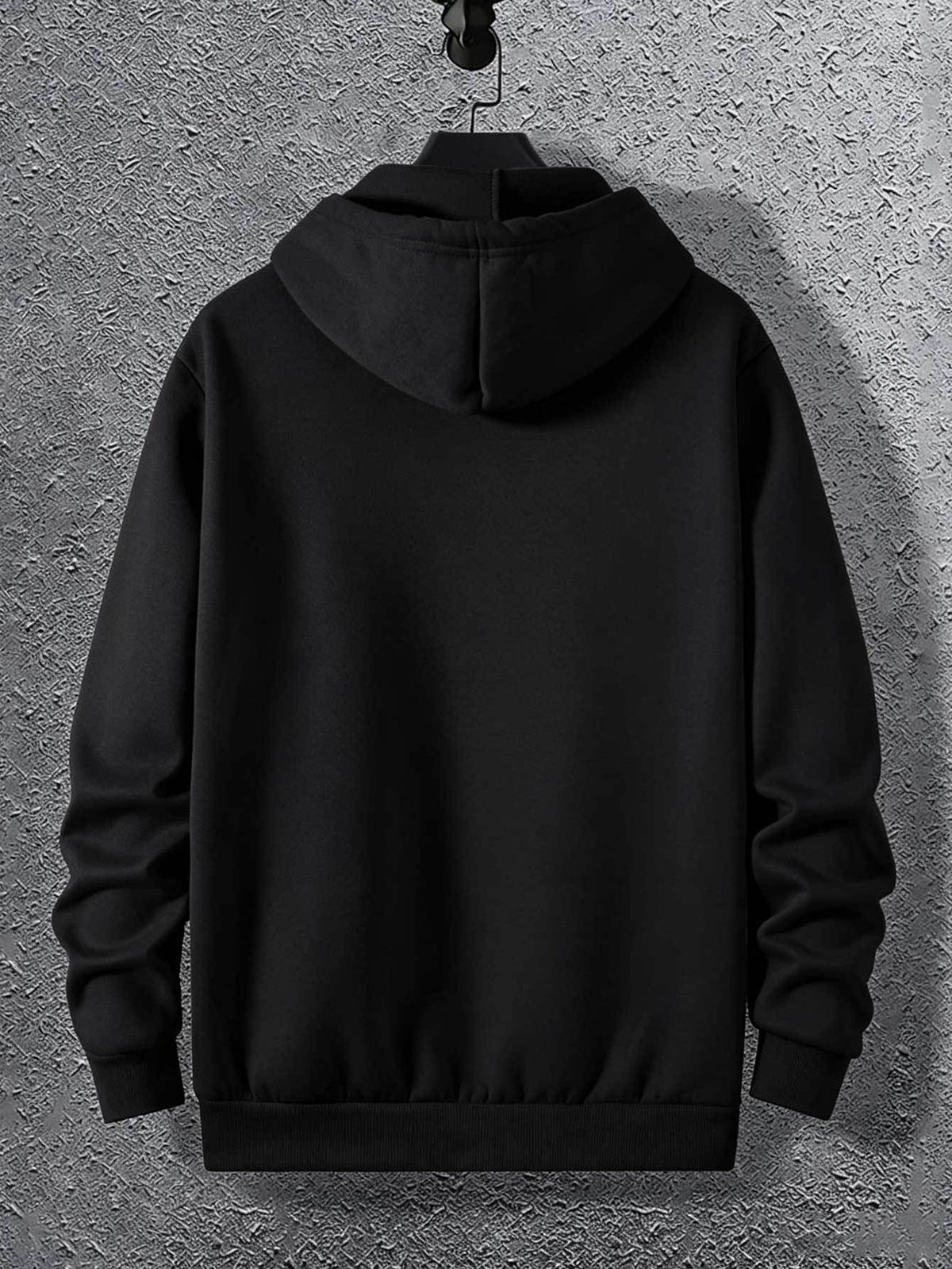 Warner Bros. DC Authorized 'THE DARK KNIGHT RISES' Shattered Bat Logo Print Superhero Casual Hooded Sweatshirt - Black