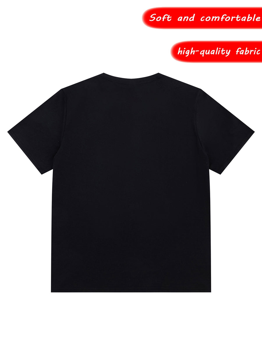 This Casual Streetwear Men'S T-Shirt Features a Large Front Pocket And a Ring Design, Suitable for Everyday Wear And Urban Outfits. It'S Unisex, Makes A, And Has Collectible Value - Black