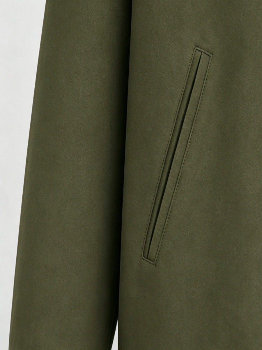 2026 American Retro Work Jacket Men'S Corduroy Lapel Sports Commuter Casual Outerwear Jacket - fern green