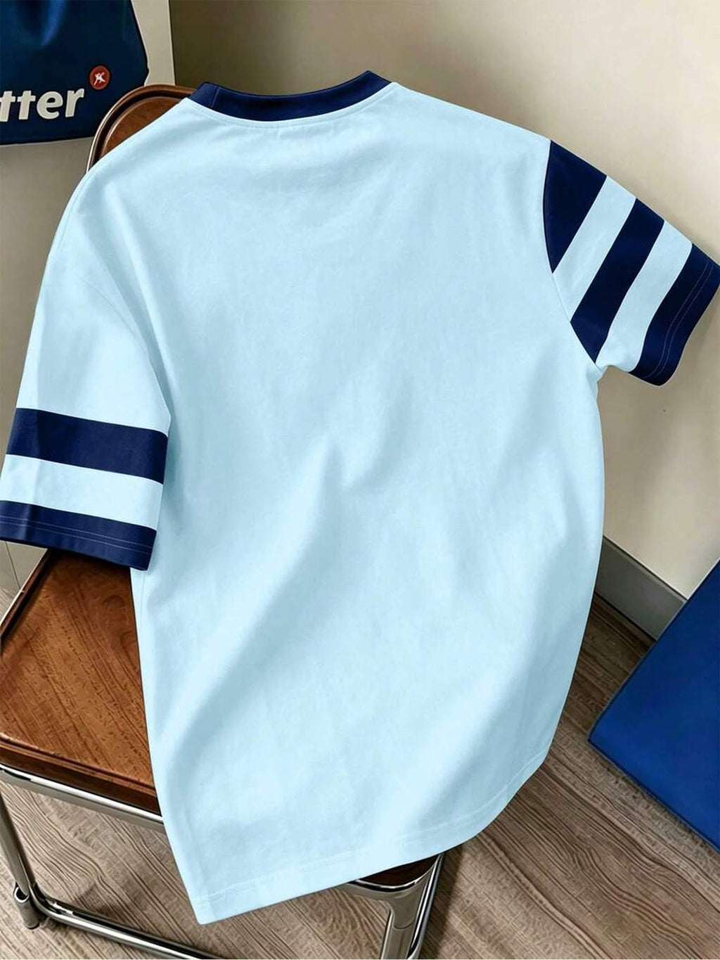 Men's Color Block Striped Crew Neck Short Sleeve T-Shirt, Simple Sporty Casual Color Block Striped Short Sleeve Top, Comfortable, Casual, Daily Wear, Digital Print - No Texture - Mixed colors