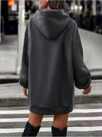 Cui Cui Fruit'S Directional Long Hoodie Is Set to Be a Trendy Commuting Essential in 2025 - Grey