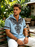 A Summer Essential with a Relaxed Fit, Versatile for Daily Wear, Suitable for Both Commuting and Casual Occasions - Light Blue