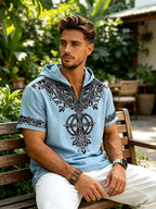 A Summer Essential with a Relaxed Fit, Versatile for Daily Wear, Suitable for Both Commuting and Casual Occasions - Light Blue