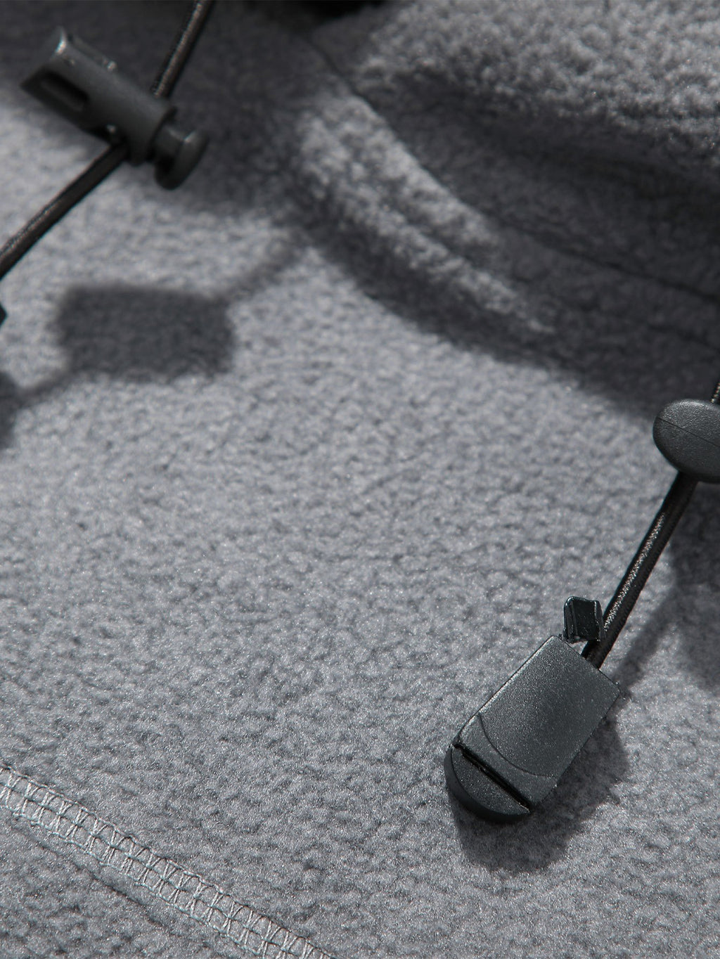 Men's Polar Fleece Tactical Hoodie, Long Sleeve Pullover Hooded Sweatshirt with Multi Zipper Pockets, Casual Outdoor Warm Hooded Top for Daily Hiking Travel - Grey