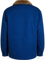 2026 European American New Men'S Outing Fashion Trendy Fleece Warm Jacket Coat - Royal Blue