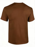 Unisex Taters Gonna Tate Graphic Print T-Shirt - Soft Slight Stretch , Casual Crew Neck, Short Sleeve, Regular Fit, Weekend Wear for Men - All-Season, Daily, and Casual Tee - Coffee Color