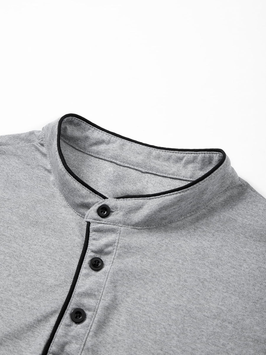 2-Pc Men'S Summer Short-Sleeve Polo Shirts, Multi-Pc T-Shirts Knit Breathable Quick-Dry, Solid Color Regular Fit Anti-Pilling, Polo Collar with Buttons, Outdoor Sports Golf - Black+Light Grey