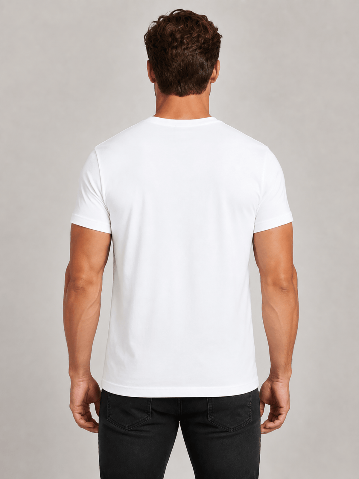 14pcs Men'S 100% Solid-Colored Short-Sleeved T-Shirts, Available in Black And White, Lightweight, Comfortable, Breathable, Machine-Washable, Round-Neck Tops, Suitable for Daily Casual Wear, Work, And Gift Giving - White14Pack