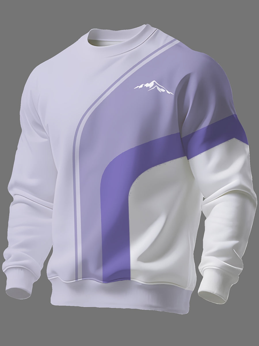 Men's Crew Neck Sweatshirt, New Spring/Autumn Crew Neck Top, Trendy Men's Crew Neck Sweatshirt - Mixed Color 3