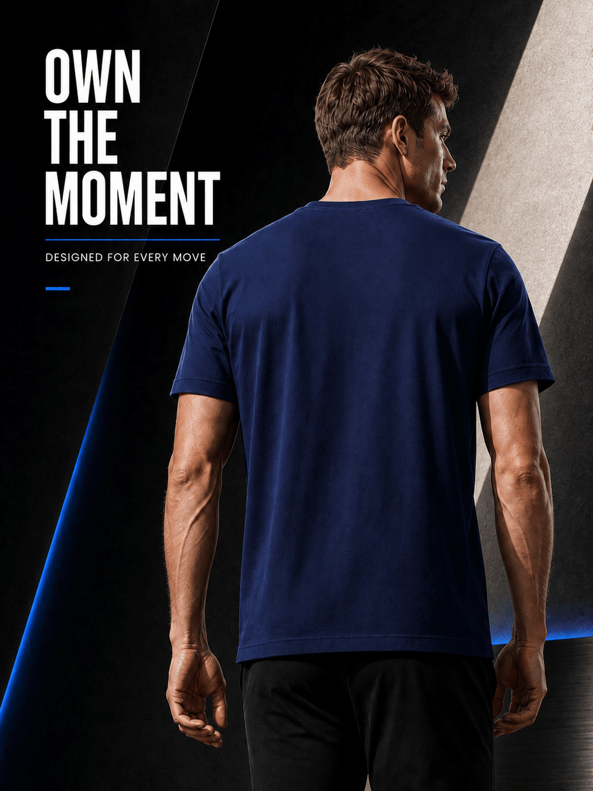 15pcs High-Quality Men'S Solid Color Short-Sleeve T-Shirts, Available in Multiple Colors, Casual, Comfortable, Lightweight, Fashionable, Basic Style Tops, Suitable for Daily Wear, Work, Sports, And As Gifts - Blue15Pack