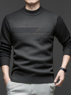 Minimalist Urban Warm Sweater, Wear-Resistant for City Casual Wear - Dark Khaki 2