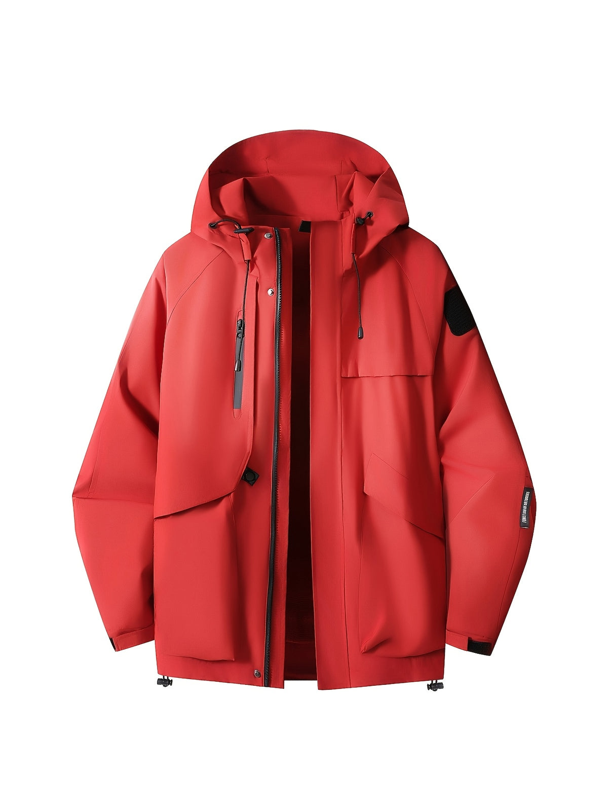 [Qiaoximei OBM] - Suitable for Work Scenarios, Practical Men'S Outdoor Jacket, Durable And Tear-Resistant Fabric, Ideal for Mountaineering, Cycling, Hiking, Camping, Travel, And Daily City Commute, Perfect Gift for Men in Autumn - Red