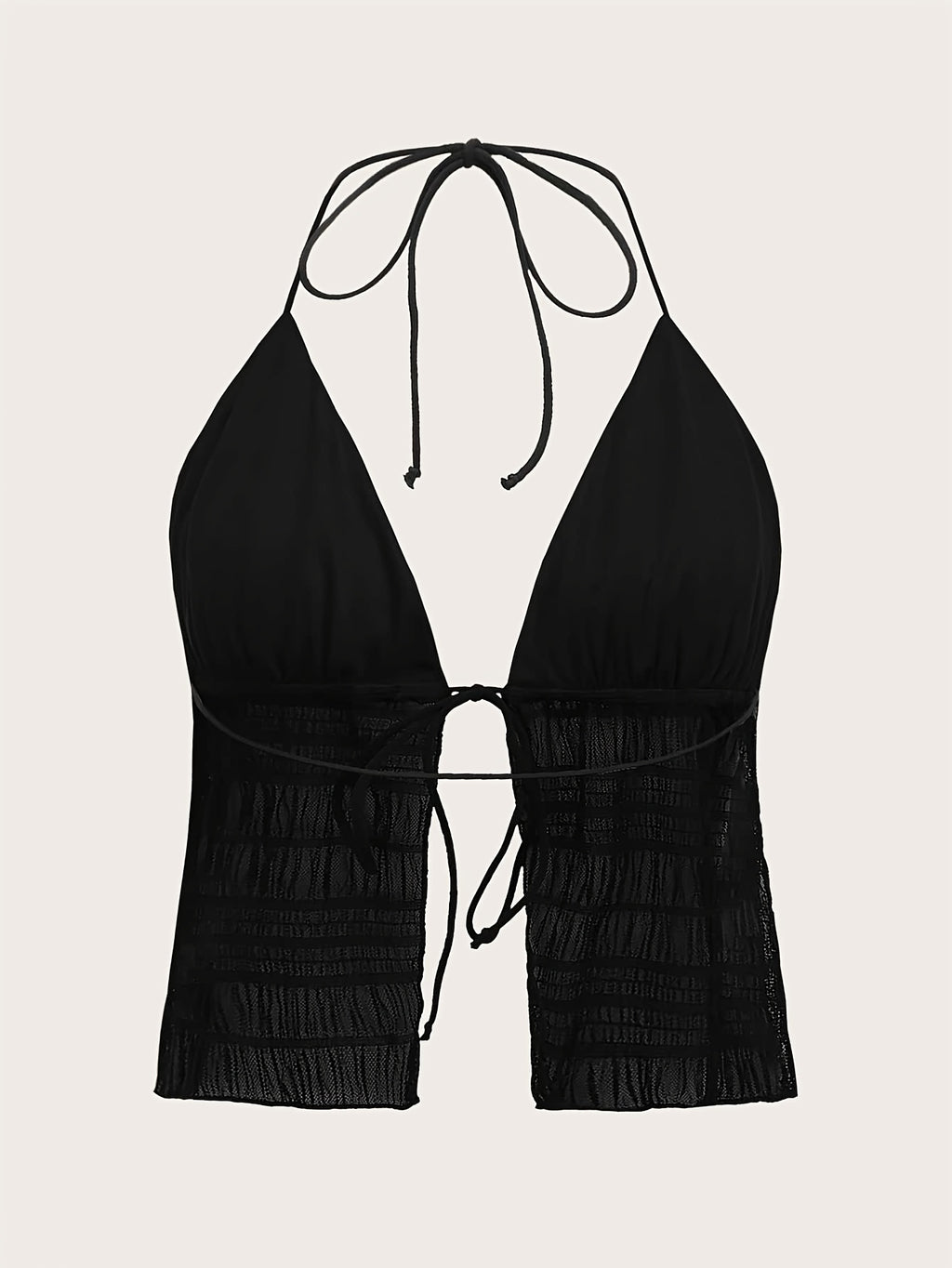 Women'S Fashion Elegant Casual Mesh Cami - Black