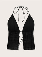 Women'S Fashion Elegant Casual Mesh Cami - Black