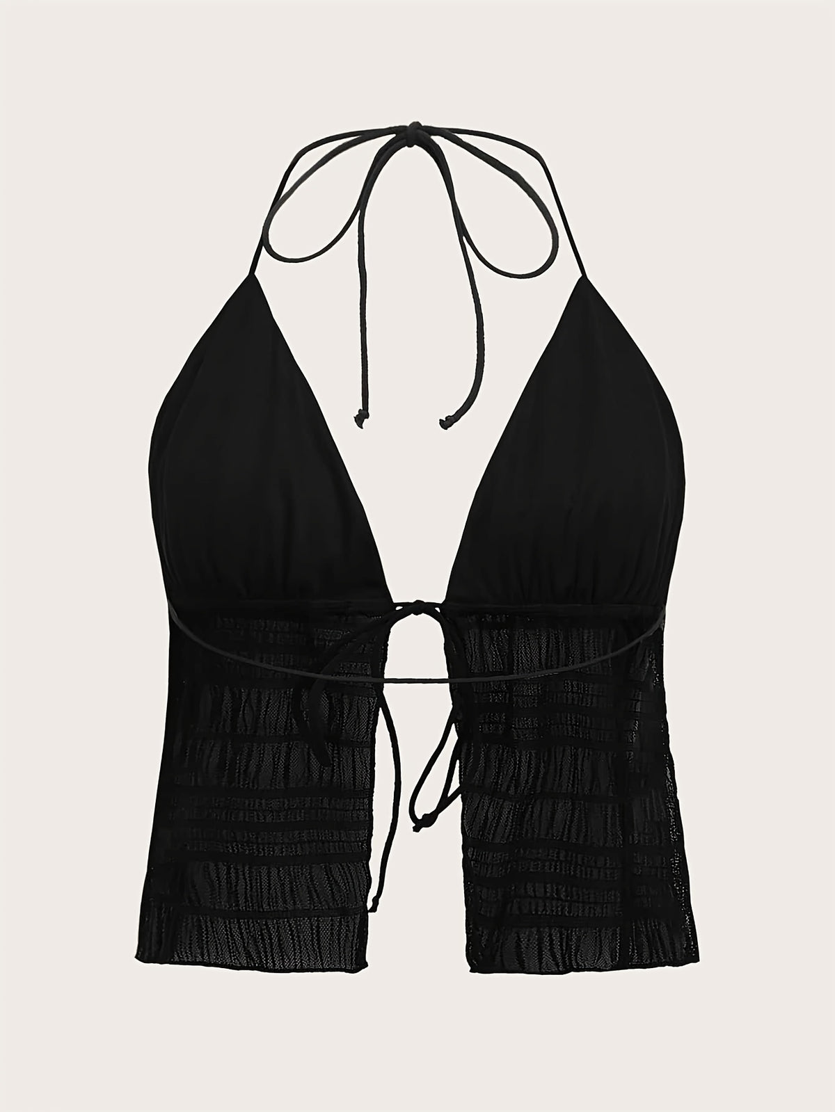 Women'S Fashion Elegant Casual Mesh Cami - Black
