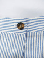 Women'S Summer New French Elegant Easy Casual Fashion All-Match Striped A-Line Short Skirt Pants - Blue And White