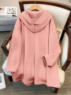 Women'S Fashion Jacket Zip-Up Coat - Peach