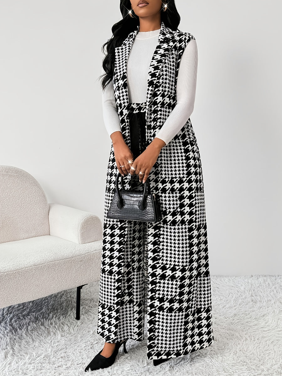 Women'S Fashion Elegant Pants Suit - Multicolor