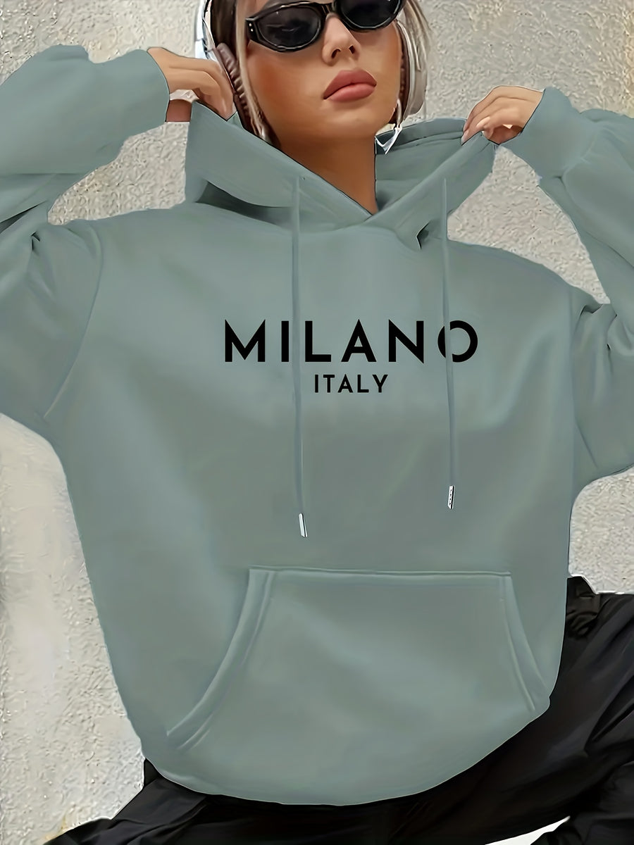 Women'S Fashion Hoodie - Light Green