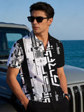 New Short-Sleeve Polo Collar Men's All-Over Digital Print Cool Summer Top - DDPLXT14
