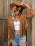 Women'S Casual Jacket - Light Brown-1