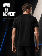 15pcs High-Quality Men'S Solid Color Short-Sleeve T-Shirts, Available in Multiple Colors, Casual, Comfortable, Lightweight, Fashionable, Basic Style Tops, Suitable for Daily Wear, Work, Sports, And As Gifts - Black 15-pack