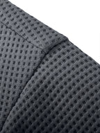 JEEP Men's Summer Waffle Knit 2-in-1 Look Short Sleeve T-Shirt - Medium Grey