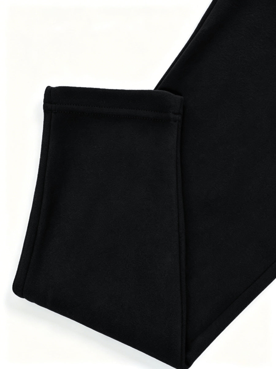 Women'S Mountain Peak Striped Geometric Print High-Waist Leggings, Spring Fall Winter Comfortable Micro-Elastic Base Layer Trousers for Home Light All-Match Long Pants - Black