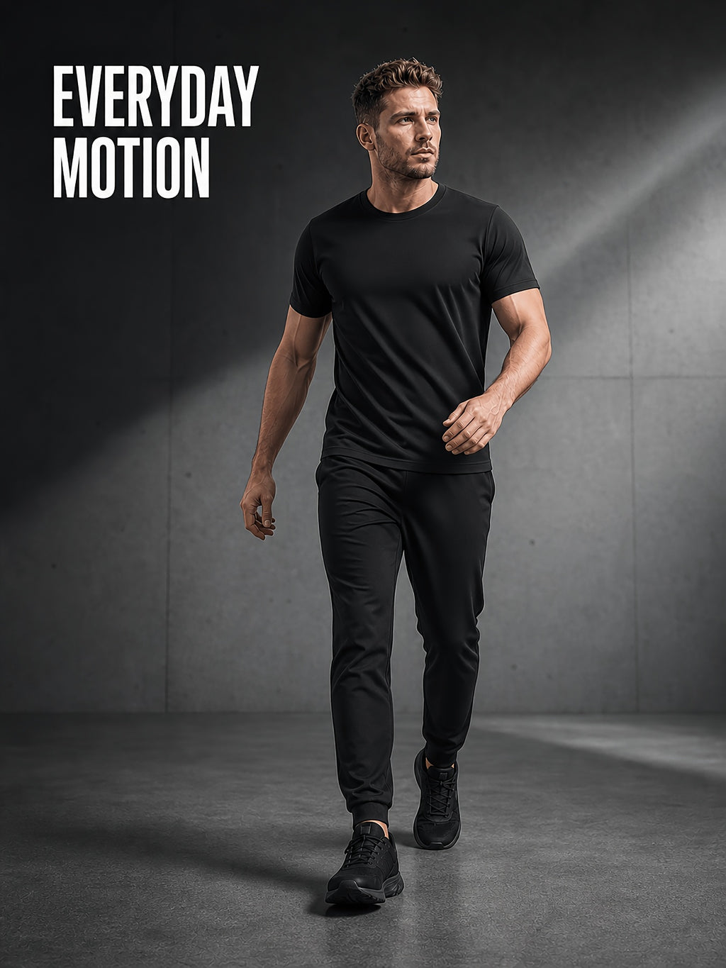 Men's 4pcs 100% Cotton Short Sleeve T-Shirts, Soft & Comfortable Crew Neck Basic Tees for Everyday Casual Wear, Layering and Travel, Father's Day Gift for Men, Available in Black, White or Mixed Black & White - Black 4pcs