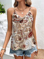 Women'S Camisole Business Casual Female Teacher, Outing Top, Basic Vest, Spaghetti Strap - Apricot