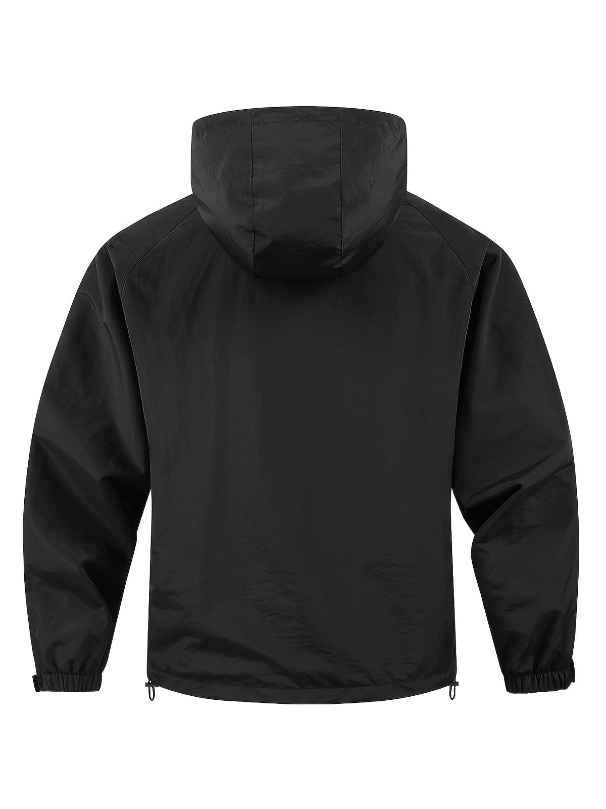 Chunqiu Men's Outdoor Hiking Lightweight Breathable Hooded Jacket - Black