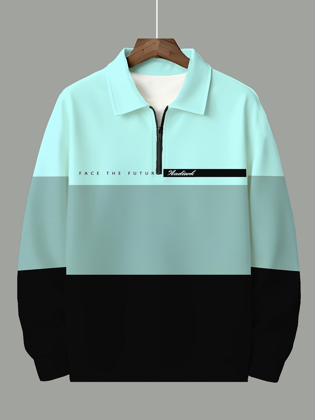 Men's Fashion Half-Zip Sweatshirt, Casual Novelty Men's Sweatshirt, Essential Choice for Home and Leisure - Mixed Color 4