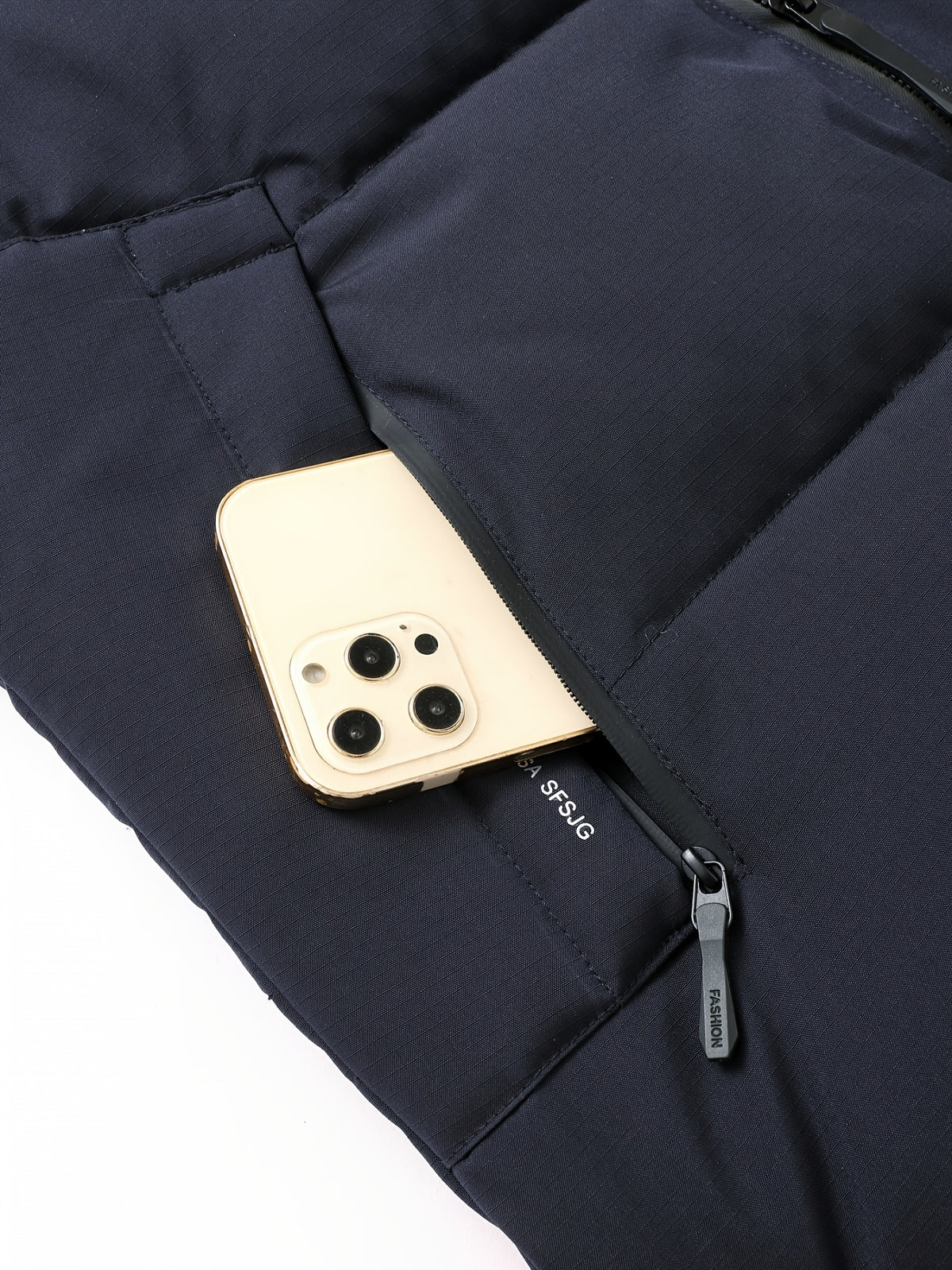 [Pearson OBM] Men'S Winter Thickened Bread Coat, Fashionable Warm Stand-Up Collar Jacket, Easy And Versatile Design, Comfortable And Durable, Suitable for Daily Commute And Outdoor Activities - Navy Blue A