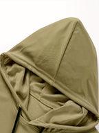 Men's Summer Fitness & Sports Casual Versatile Hooded Tank Top, Men's Casual Comfortable Breathable Hooded Tank Top T-Shirt - Olive Green