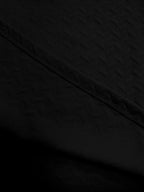Men's Summer Casual Textured Short-Sleeve T-Shirt, Breathable Textured Jacquard Crew Neck Henley Shirt with Buttons, Regular Fit Suitable for Outdoor and Daily Wear, Men's Textured Short-Sleeve Henley Shirt - Black