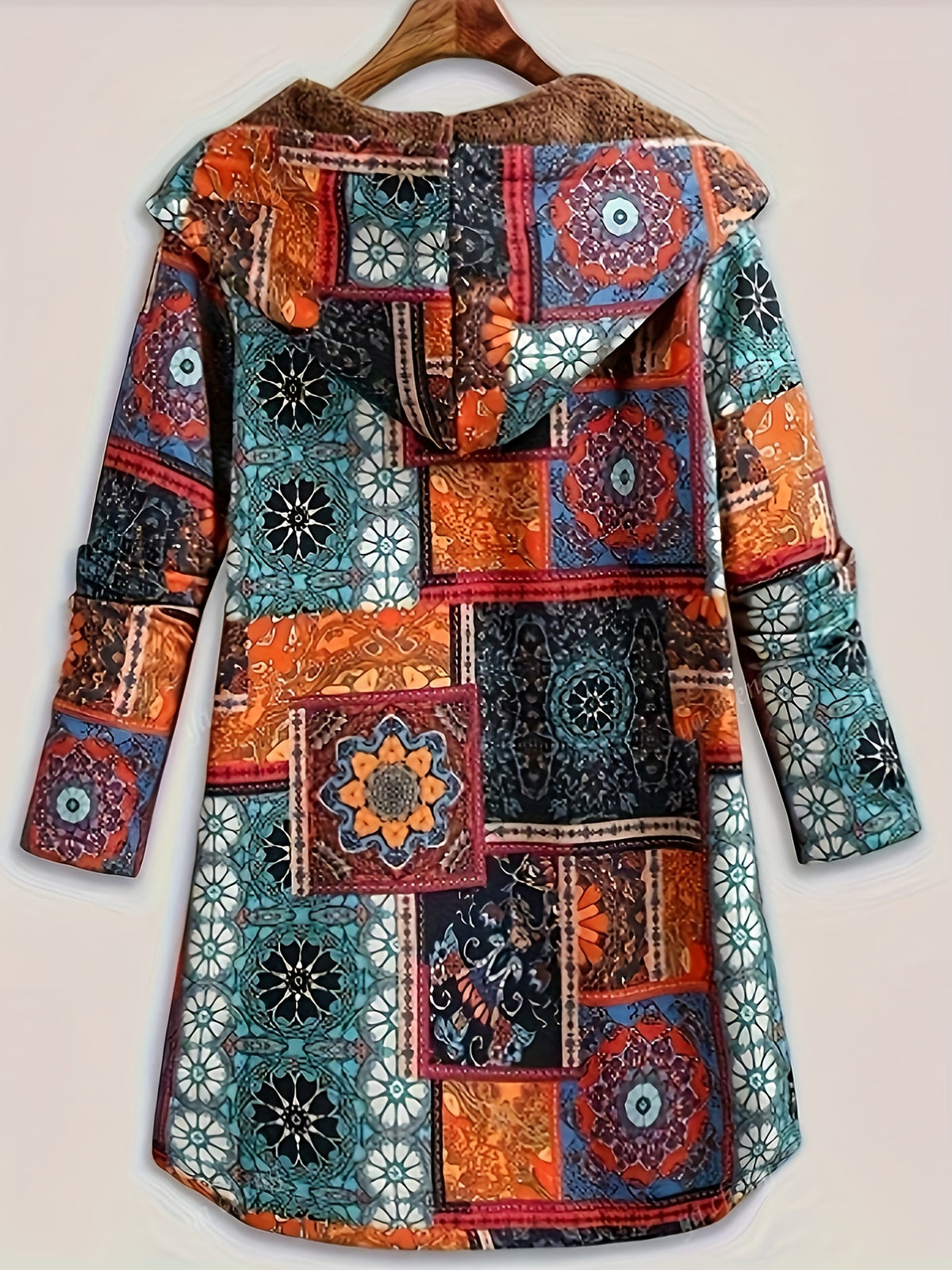 Winter Women'S Printed Hooded Jacket - Mixed colors