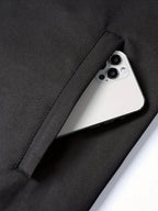 Small Lapel Jacket Men'S American Retro Loose Casual Coat Trendy Brand All-Match Jacket - Black