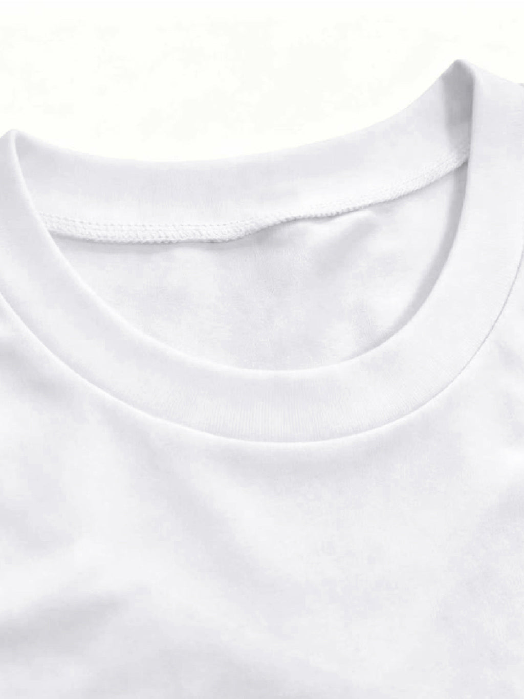 Sexy Streetwear Drop Shoulder Long Sleeve T-Shirt with Side Slit, American Style - White